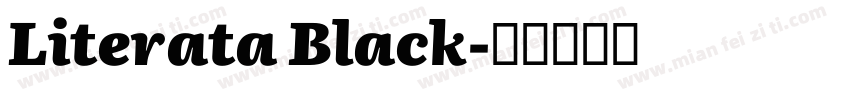 Literata Black字体转换